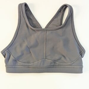 Athleta Sculptek Stealth Sports Bra Pull On Adjustable Gray Size Small S